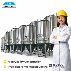 400L Turnkey Beer Brewing System Stainless Steel Insulated Pressured Fermentation Tank Beer Fermenting Fermenter - Product Image 4