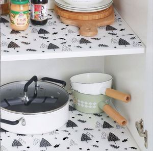 Revestimiento de estante para gabinetes de cocina, revestimiento de cajón no adhesivo, refrigerador antideslizante, almohadilla impermeable para nevera, alfombrilla para armario Easy P - Product Image 3
