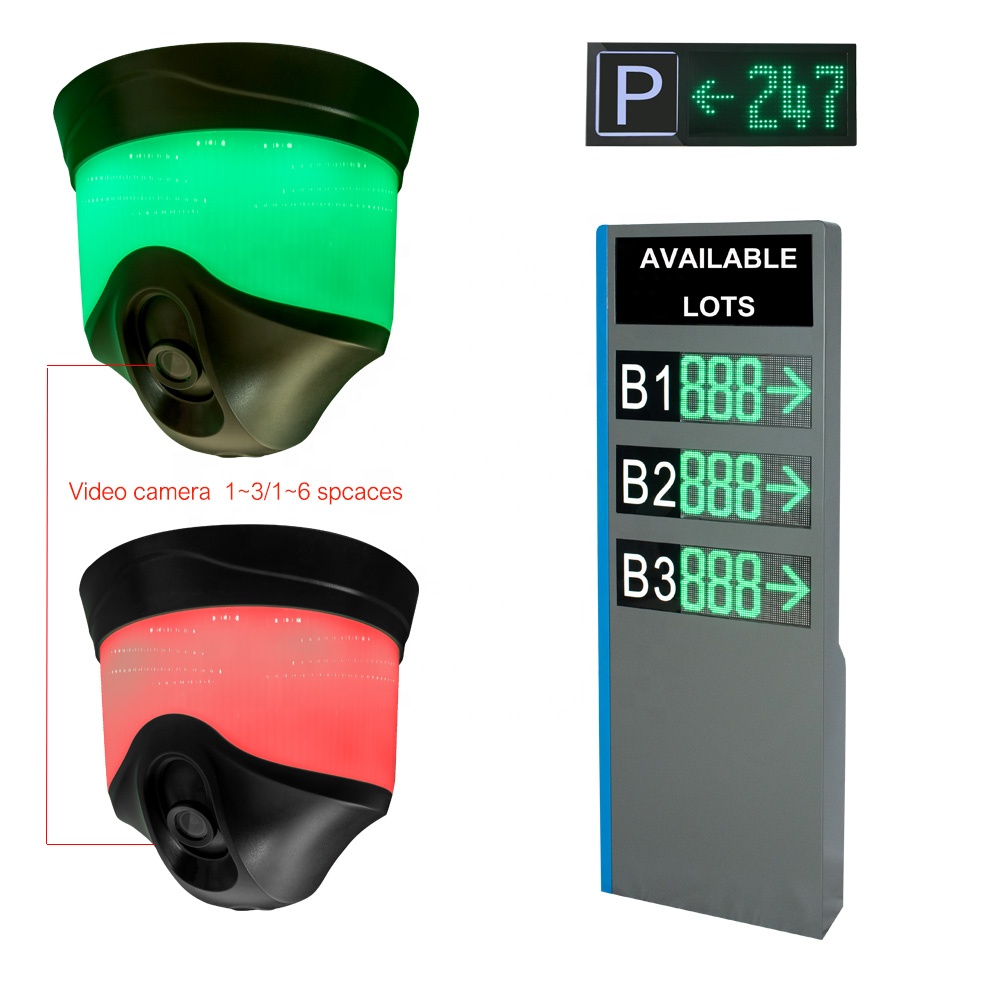 1-3 spaces LPR camera parking video guidance control system for network connection