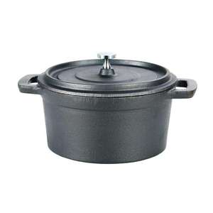 Mini <span class=keywords><strong>cocotte</strong></span> <span class=keywords><strong>en</strong></span> <span class=keywords><strong>fonte</strong></span> ronde avec couvercle pour soupes, macaronis, fromages, légumes et accompagnements - Product Image 3