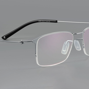 Kính mắt gọng titan siêu nhẹ Jiojew, kiểu dáng chữ nhật không viền, unisex, dành cho nam, mắt kính cận thị - Product Image 5