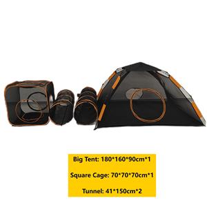 4 trong 1 kết hợp cam Pet lều lều lớn & lồng vuông & đường hầm trong nhà ngoài trời gấp Cat Dog tương tác thân thiện với môi đồ chơi - Product Image 6