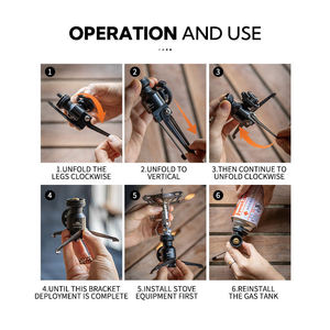 <span class=keywords><strong>Adaptateur</strong></span> de convertisseur de gaz butane pour réchaud de camping Campingmoon Camping Saver avec <span class=keywords><strong>tuyau</strong></span> d'extension pour cartouche de gaz et réservoir de gaz - Product Image 5