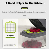 Fruitgroentegereedschap Keuken 14 In 1 Vegetarische Voedselhakselaar Mandoline Snijmachine Uiensnijder Dunschiller Groentesnijder