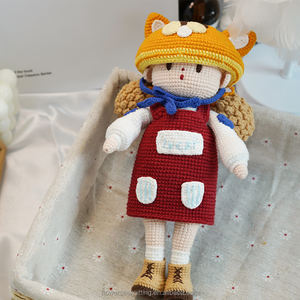 ตุ๊กตาผ้าคอตตอนถักด้วยมือสุดสร้างสรรค์ตุ๊กตาสัตว์แสนสนุกของขวัญที่สมบูรณ์แบบสำหรับเด็กผู้หญิงทุกวัย - Product Image 4