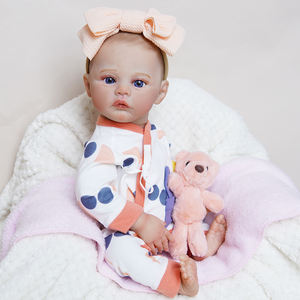 Bébé réaliste en silicone vinyle grand format, avec cheveux, yeux mobiles, pleurs, jumeaux magnétiques personnalisés, reborn de haute qualité - Product Image 6