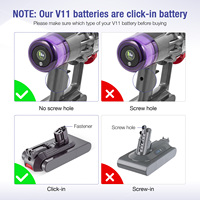 V11 25,2 V 4Ah Baterías recargables de iones de litio Robot de vacío Batería de 4000mAh para aspiradora Dayson