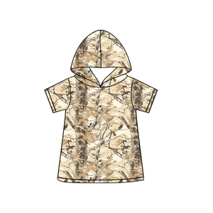 Camiseta de Manga Corta para Bebé Niño con Estampado de Hojas de Otoño Personalizado BT1739, Sudadera con Capucha de Verano - Product Image 6