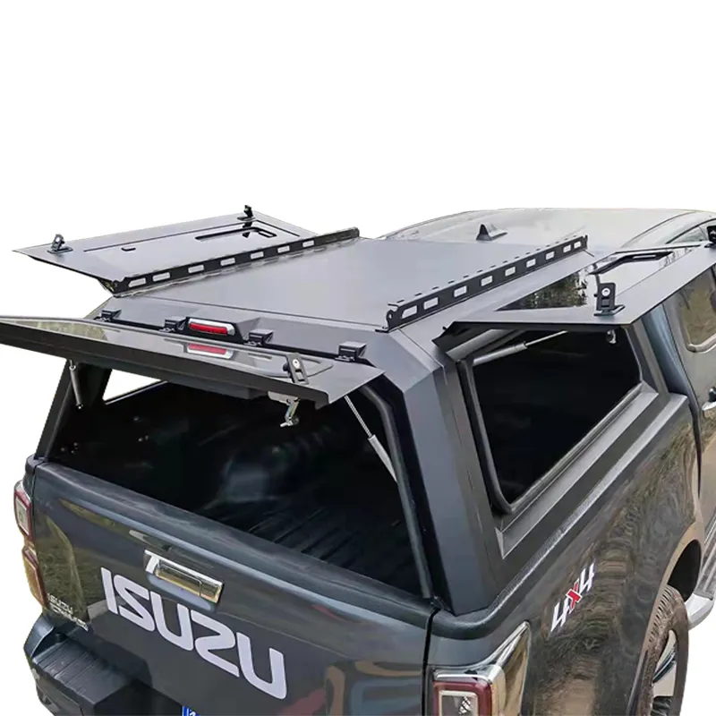 Windows Steel Dual Cab Hardtop 4x4 Pickup Truck letto baldacchino Topper per Ford Ranger baldacchino