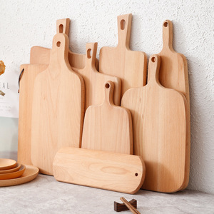 Plateaux à pizza en bois, en bambou et en bois de teck, pour usage domestique et restaurants, plateaux multifonctions pour ustensiles. - Product Image 3
