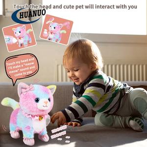 Kinder Fernbedienung Kuscheltier Spielzeug Interaktives elektronisches Gehen und Bellen Plüsch tier Katze - Product Image 4