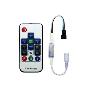 Mini RF 14 tuşları uzaktan piksel Led şerit denetleyicisi DKY Dc5-24V Led piksel SPI denetleyici WS2811 ucsws2811 WS2811 16703IC için - Product Image 2