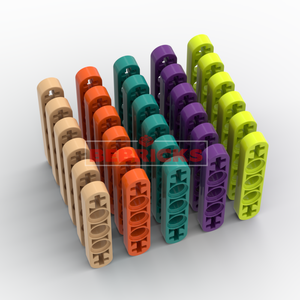 Bloques de Construcción BEBRICKS Serie 11478, Brazo Técnico Delgado 1x5 con Orificios para Ejes, Piezas de <span class=keywords><strong>Star</strong></span> <span class=keywords><strong>Wars</strong></span> para Niños - Product Image 4