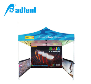 Lujo Aluminio <span class=keywords><strong>3x3</strong></span> Toldo Gazebos Tiendas de campaña al aire libre con cortina de marca impermeable Impresión de publicidad interior 5M Distancia de la Bahía - Product Image 6