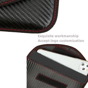 Portefeuille intelligent personnalisé en fibre de carbone <span class=keywords><strong>RFID</strong></span> antivol sac Faraday étanche pour blindage du signal sac pour téléphone portable <span class=keywords><strong>pochette</strong></span> pour clés de <span class=keywords><strong>voiture</strong></span> - Product Image 4