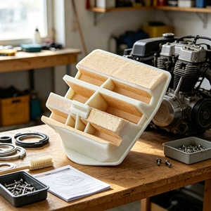 Filtre à air en papier trapézoïdal L&P de remplacement pour taille-haie <span class=keywords><strong>STIHL</strong></span> H445 H450, pièce moteur - Product Image 5