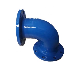 Coudes à 90 degrés en fonte ductile à double bride, peintes - Product Image 2