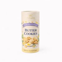 Boîte cylindrique en carton personnalisée pour biscuits et snacks, emballage alimentaire imprimé sur mesure, fabrication OEM