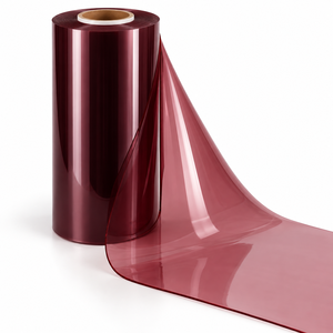 Rouleaux de film PVC transparent de couleur, épaisseur 0,08-5 mm, largeur 0,4-2,8 m, longueur personnalisée pour la protection des tables et des meubles - Product Image 1