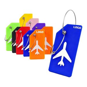 Nouvelle étiquette de bagage en silicone écologique pour l'aviation, en gel souple, pour carte d'embarquement, valise, instrument de musique, à suspendre - Product Image 1
