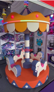 Manège Électrique Rose Pastel LB-E pour Enfants, Équipement de Jeux Intérieur en Mousse Souple, Capacité 500kg, 4 Passagers - Product Image 4