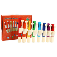 Jingying 2026 Factory Wholesale Orff Music Teaching Tool 8-Tone Metallophone Set Children's Percussion Instruments Custom