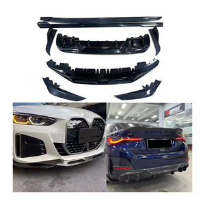 Kit Carrozzeria in Fibra di Carbonio per <span class=keywords><strong>BMW</strong></span> <span class=keywords><strong>I4</strong></span> 21: Labbro Anteriore, Diffusore Posteriore e Minigonne Laterali - Product Image 1