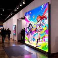 Boîte à lumière LED modulaire sans cadre en aluminium sur mesure, tissu 10x10, stand d'exposition, toile de fond LED, présentoir pour salon professionnel