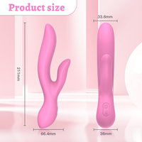 Vibrateur double tête Ylove en silicone liquide extra doux et lisse, stimulateur du point G, jouet sexuel pour femmes, vente en gros