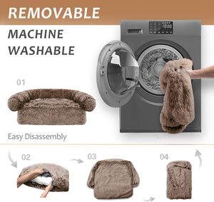 Tapis longs en peluche pour chiens/chats, tapis pour <span class=keywords><strong>chien</strong></span> lavable en peluche à poils longs pour animaux de compagnie - Product Image 4
