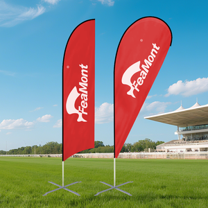 Прочные флаги FEAMONT с логотипом, флаги с перьями, пляжные флаги, рекламные баннеры, флаги NFL - Product Image 1