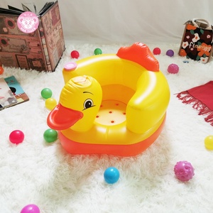 Modern PVC <b>Inflatable</b> Baby <b>Sofa</b> Little Yellow Duck Design Plastic School Chair for Dining Hotel Car Living Room Kitchen Park - Product Image 6