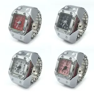 PAVA 2023 Hot mini Vintage fashion alloy silver case meja jari ukuran digital pria dan wanita pasangan meja cincin