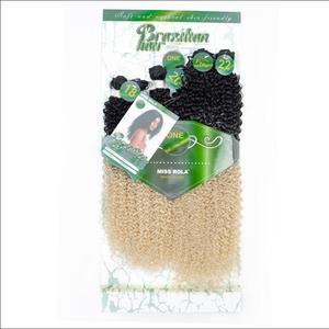 Extensiones de Cabello sintético 3 en 1, fibra de alta temperatura, rizado jerry 613, 30 pulgadas, súper diva, tejido afro sintético - Product Image 1