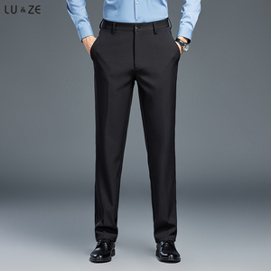 High Quality Custom Made Fashion Thicken Business Formal Casual Senior Pants Drape Tailored Trousers Work Office Men Suit Pants
