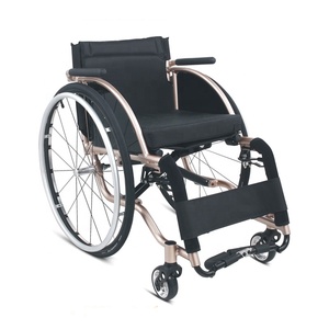 Leichter tragbarer aktiver Aluminium-Rollstuhl manuell starr Freizeit Sport klappbarer Rollstuhl für Behinderte - Product Image 6