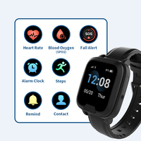 Eview Nouveaux Produits Innovants EV06 Montre de Sécurité avec Pendentif SOS, Détection de Chute, Fréquence Cardiaque, Montre BLE, Alarme Intelligente pour Personnes Âgées