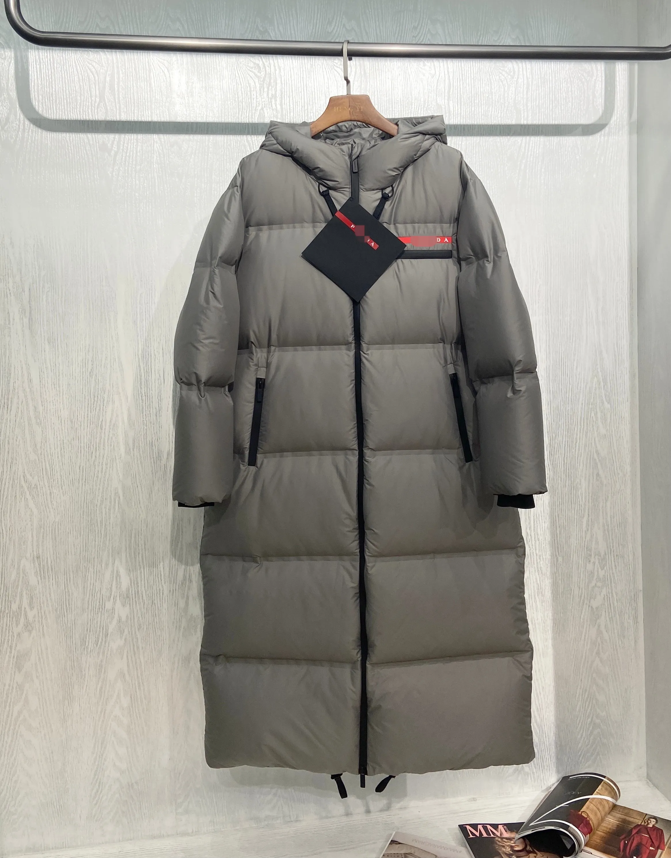 Kadın kış ceket 2024 yeni gelenler özelleştirilebilir açık hafif kaz tüyü dolgulu ceket uzun kadın kapşonlu aşağı ceket
