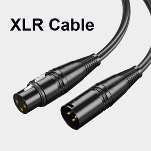 Cavo XLR 3 Pin Maschio-Femmina Schermato da 0,3m, 1m, 2m, 3m, 5m, 8m, 10m, 15m, 20m per Mixer, Microfono, Amplificatore - Product Image 2