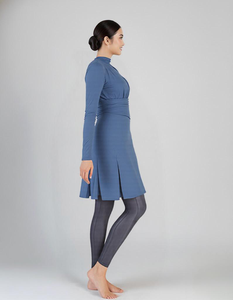 Maillot de bain musulman décontracté d'automne Kilang Jahit Pukal OEM, couvrant les épaules, respirant, tricoté, prix unitaire de gros fiable - Product Image 3