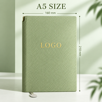 Carnet A5 personnalisé avec logo multicolore, marque-page et clip métallique pour réunions de bureau, études, remise de diplômes, cadeaux pour enseignants