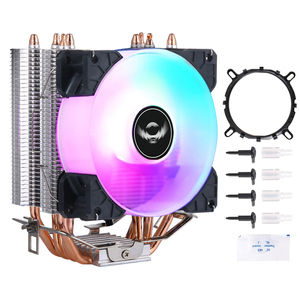 QiuzAim 4 Heat Pipe <span class=keywords><strong>CPU</strong></span> <span class=keywords><strong>Cooler</strong></span> 90mm Air Heatsink LED Compatible Intel LGA 1700 775 1151 1156 1200 <span class=keywords><strong>AMD</strong></span> I5 I7 Ventilador de 3 pines y 4 pines PC - Product Image 1