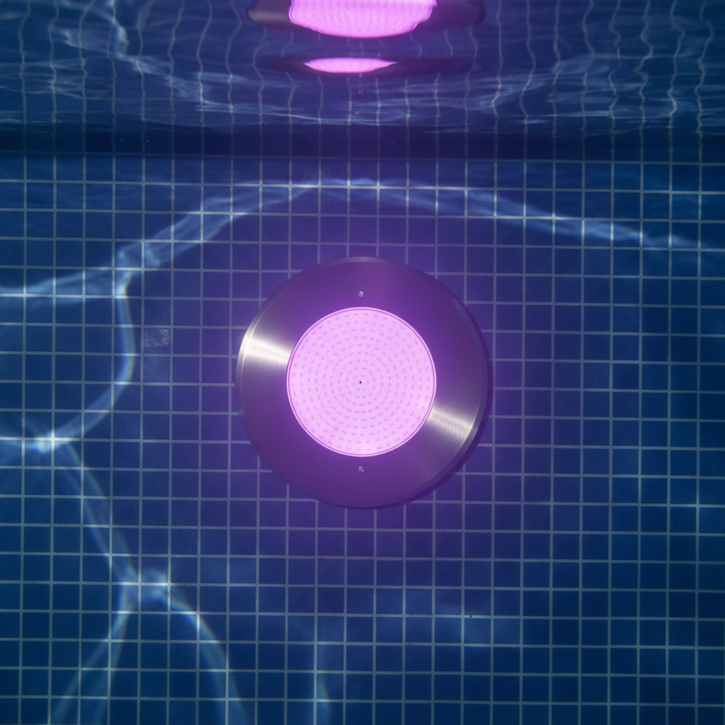 Ultra-Thin Stainless Steel LED Swimming Pool Light New IP68 Wall Mounted RGB Underwater Light with Remote Control