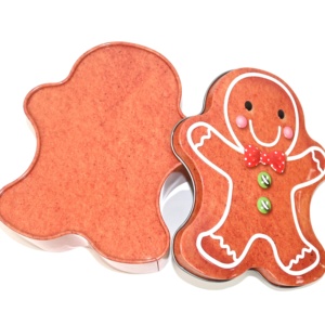 Ready Stock Gingerbread Man Shaped Tin <b>Box</b> Christmas Food Grade <b>Metal</b> Tin Can For Cookie Candy Chocolate Holiday Gift Packaging - Product Image 5