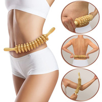 Bâton de massage en bois pour la relaxation musculaire et le massage des méridiens, outils de thérapie par le bois