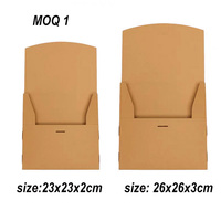 Boîtes d'emballage en papier kraft écologiques haut de gamme avec laminage brillant aseptique et gaufrage pour vêtements homme/femme, t-shirts, pantalons