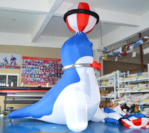 Palloncini gonfiabili con <span class=keywords><strong>leone</strong></span> marino, modello pubblicitario gonfiabile, grandi palloncini gonfiabili a forma di animale oceanico per un'efficace visibilità - Product Image 2