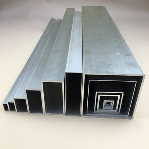 大きな寸法200MM 300MMアルミニウム長方形中空パイプ陽極酸化アルミニウムスクエアチューブ曲げ溶接切断用 - Product Image 5