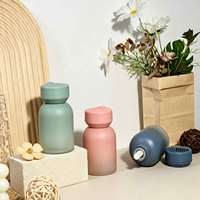 Flacon de parfum pour voiture en verre coloré dégradé de 120 ml, vide, rechargeable, pour huiles essentielles, conteneur d'aromathérapie pour voiture