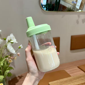 MSH Grande Capacité Gobelet Étudiant Portable Tasse De Paille En Verre - Product Image 4